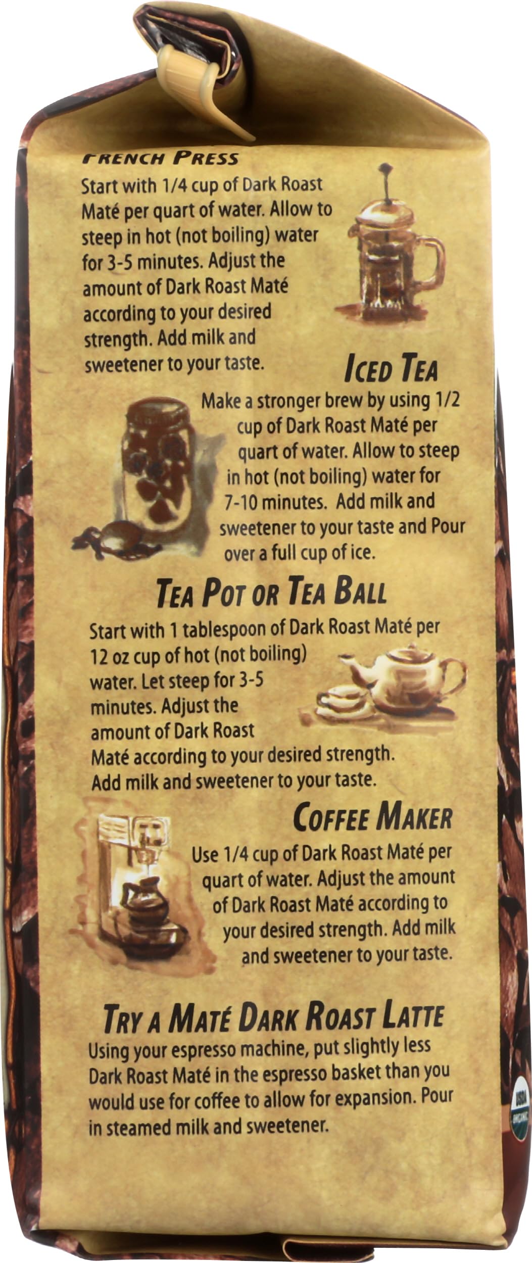 The Mate Factor Organic Dark Roast Yerba Mate, 12 OZ
