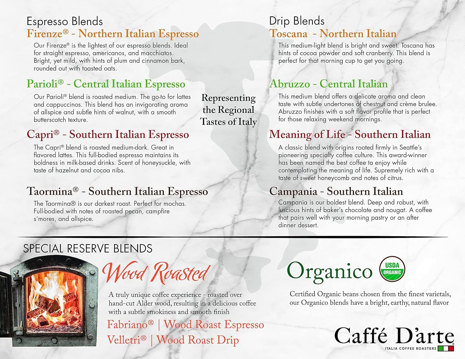 Caffe D’arte Single Serve Coffee - Meaning of Life Medium Roast - Roasted in Seattle, Perfect for Single-Serve Brewing - 12 Count