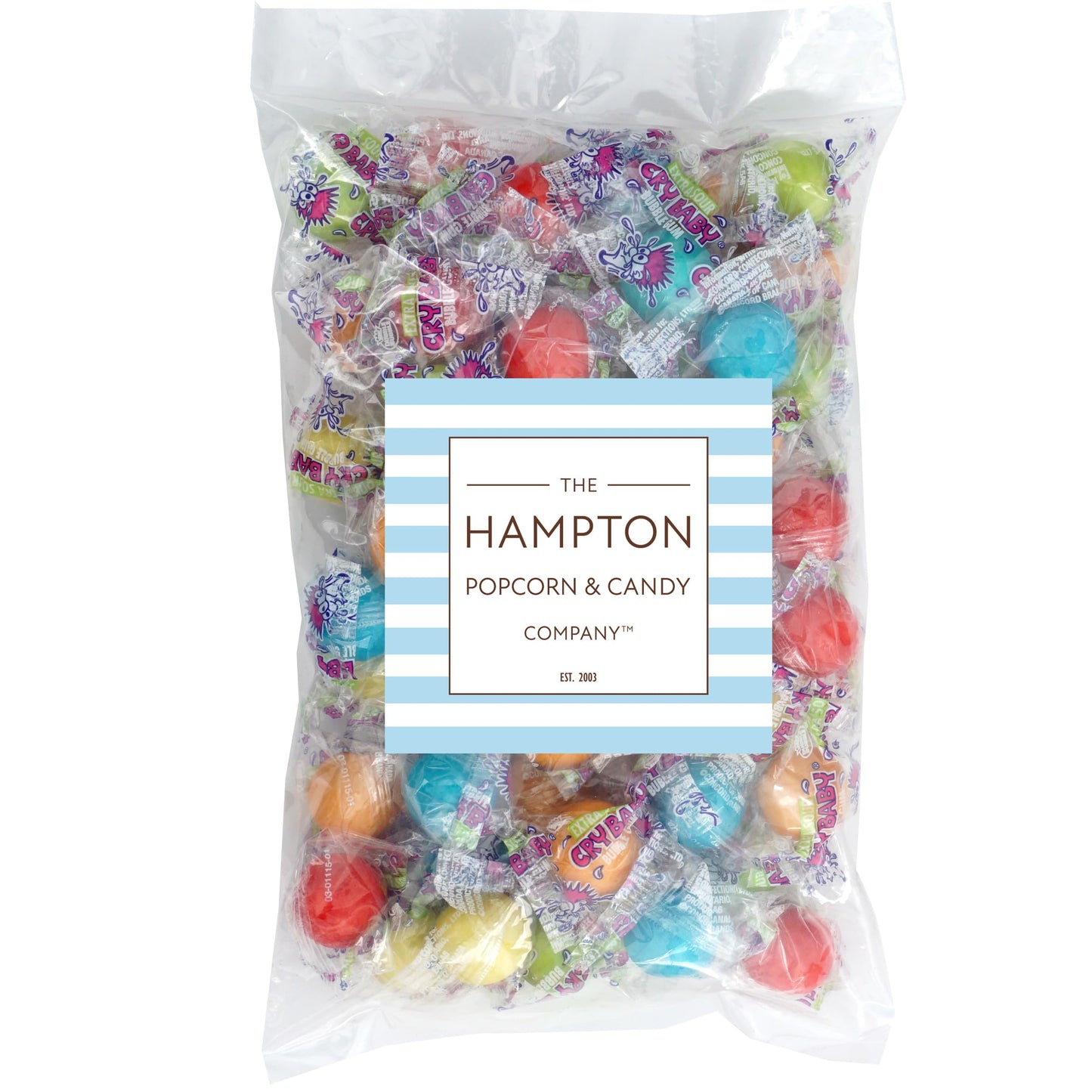 Cry Baby Extra Sour Fruit Gumballs, 12oz. Bulk Bag (Approx 60 Pieces) Individually Wrapped Gumballs, Chewing Bubble Gum, Colorful Gum Balls, Sour Gum