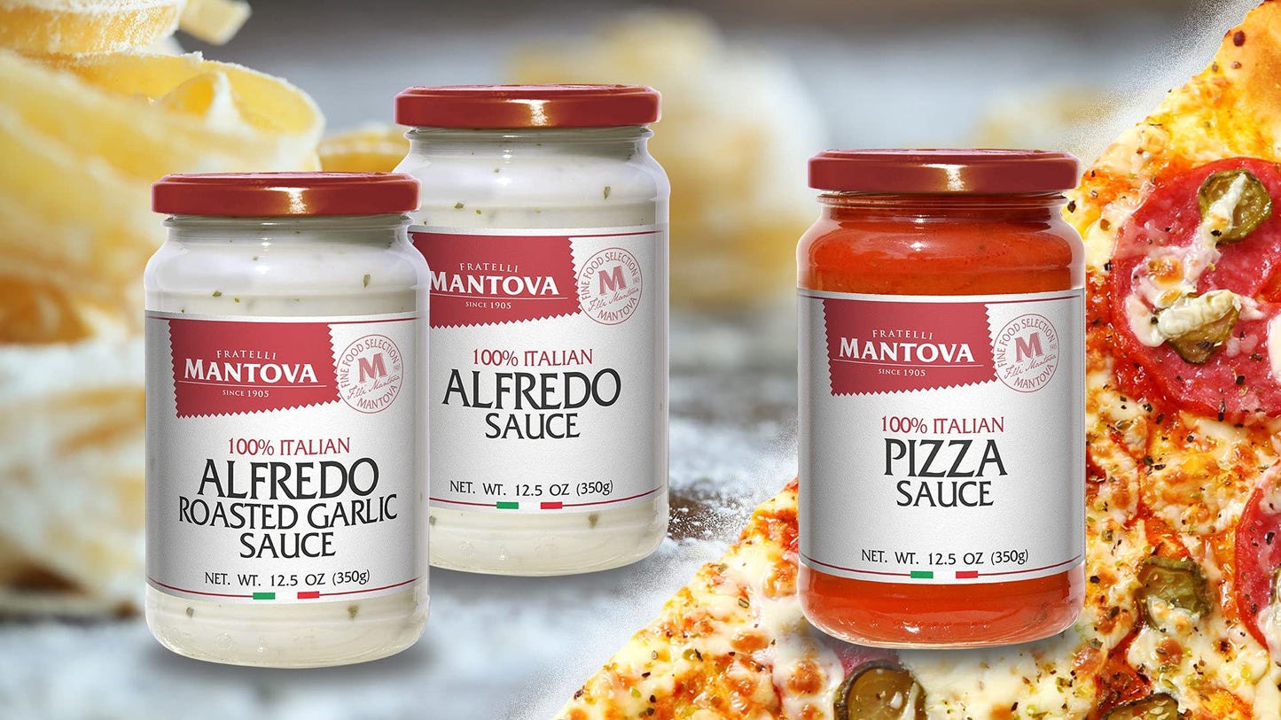 Alfredo Italian Sauce, 100% Italian, made with Italian Cheese (Pack of 2) 12.5 Oz