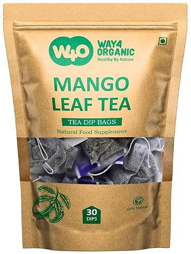 Mango Leaf Tea, 30 Tea Bags, Supports Overall Wellness, Fresh Shadow Dried Leaves (Pack of 1)