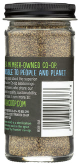 Frontier Co-op Organic Fine Ground Black Pepper, 1.8 Ounce Bottle, Full-bodied Flavor and Aroma, Kosher
