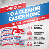 INSTAGONE, Cleaning Supplies, All Purpose Cleaner, 24oz, Spray Bottle, and 48oz Pump Bottle, with 0.8oz 15 pcs Refill Packs, Household Items