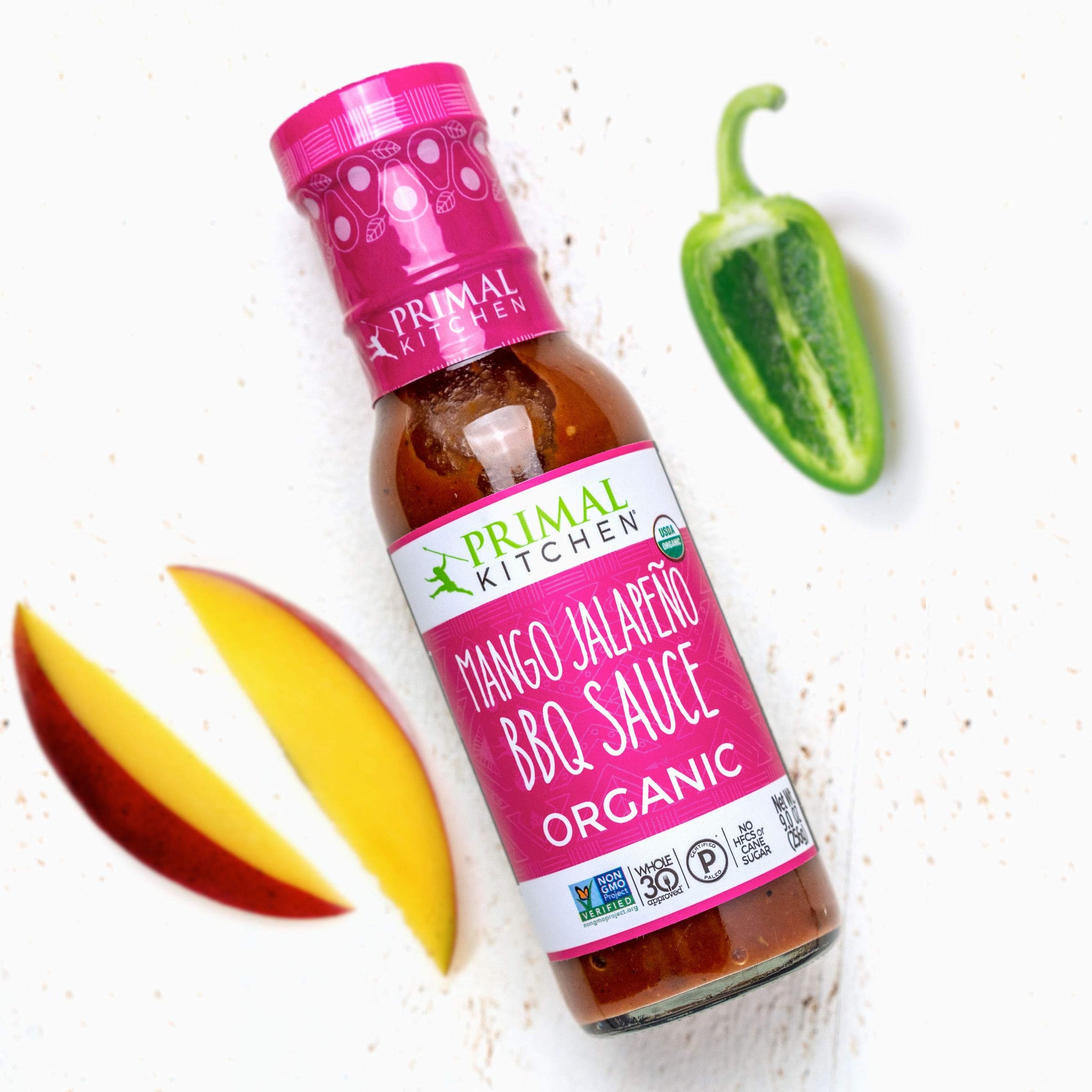 Primal Kitchen Organic BBQ Sauce | Made with Real Ingredients | No Cane Sugar or Corn Syrup | Includes Classic, Mango Jalapeño, Hawaiian BBQ | Pack