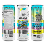CELSIUS Sparkling Electric Vibe, Functional Energy Drink 12 Fl Oz (Pack of 12)