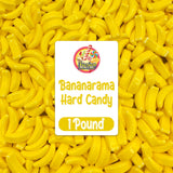 Bananarama Banana Candy - 1 LB Bulk Banana Flavored Hard Candy - Yellow Banana Candies - Candy Bananas for Gumball Machine Refills, Buffets, Party
