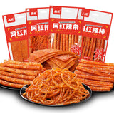 Spicy Strips,Latiao,4 Packs Chinese Spicy Sticks,Classic Piquancy Daily Party Latiao Delicious Snack-3.2Oz Per Pack