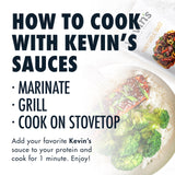 Kevin's Natural Foods Honey Garlic Sauce - Paleo Simmer Stir-Fry Sauce, Gluten Free, No Preservatives, Non-GMO - 3 Pack