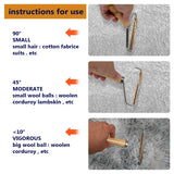 0JJ Portable Lint Remover, Clothes Fuzz Shaver - Reusable Double Sided Lint Remover Travel Brush for Removing Lint Pet Hair Dust in Clothes