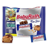 Baby Ruth Candy Bars with Chocolatey Caramel, Peanuts, and Nougat, Fun Size Candy Bars in Bag, 10.2 oz