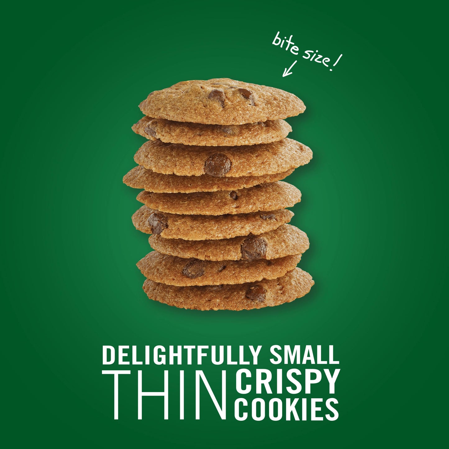 Tate's Bake Shop Tiny Chocolate Chip Cookies, 10 Snack Packs