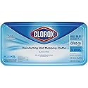 Clorox Disinfecting Wet Mopping Cloths, Rain Clean, 24 Wet Refills (Package May Vary)