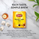 Lipton Yellow Label Finest Blend Loose Black Tea Compatible for Chai 450 Grams Pack of 1