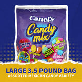 Canel’s Mexican Candy Mix Bag, Assorted Candy with Fruit Chews, Gum, Lollipops, Cherry Sours, and Jelly Beans, for Parties and Sharing, 3.5 Pound Bag