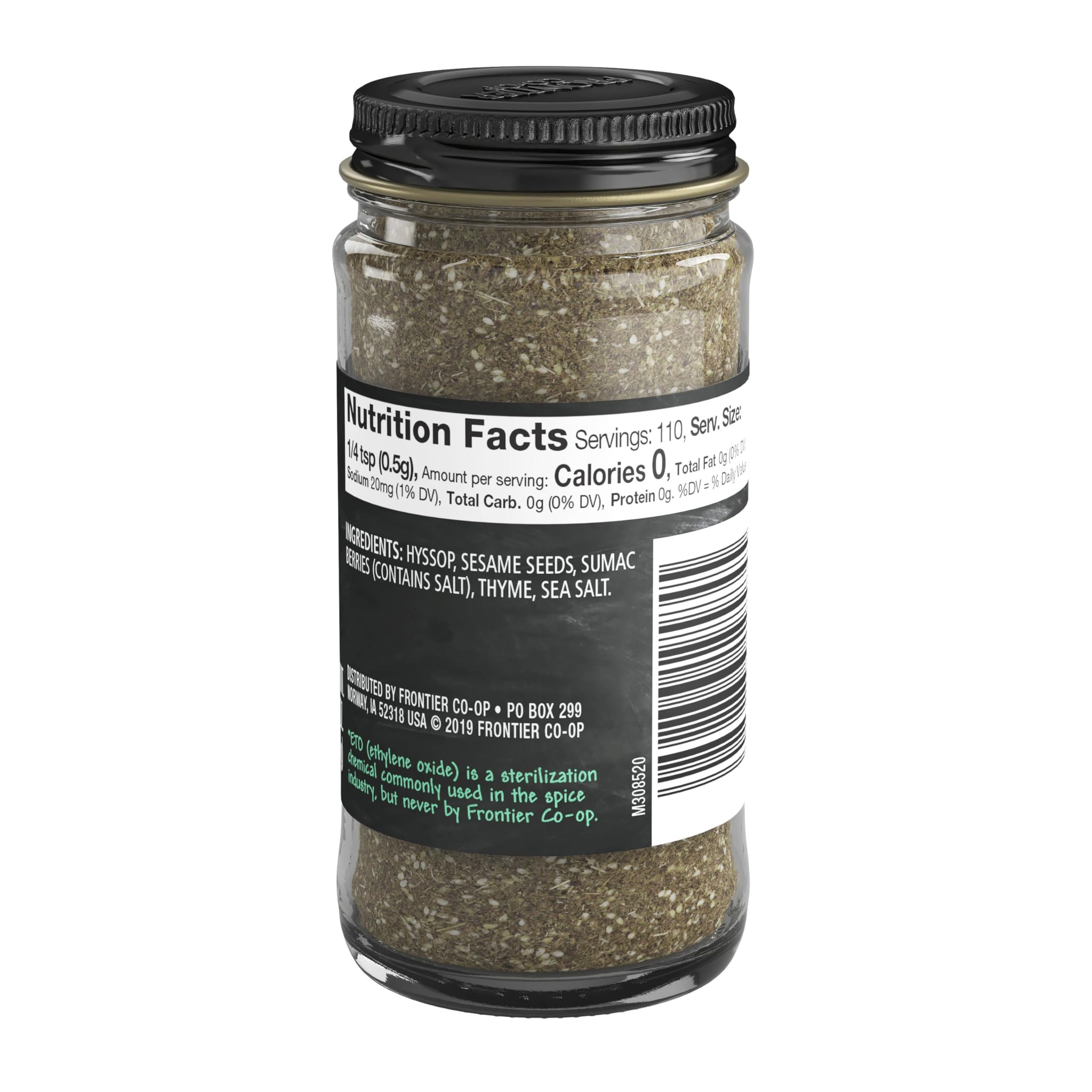 Frontier Co-op Za'atar Seasoning, 1.90 oz - Blend for Middle Eastern Inspired Dishes Hummus, Tahini Dip, and Vegetables