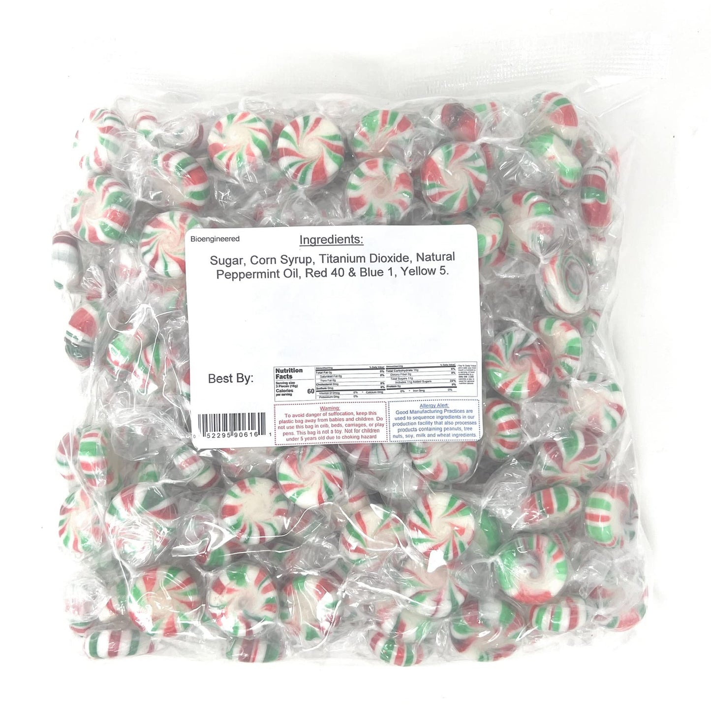 Yankee Traders Christmas Starlight Mints - 2 Lbs (Red, Green and White)