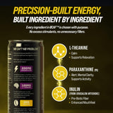 ØCAF Energy Paraxanthine Energy Drink - Caffeine Alternative, Sugar Free, Yuzu Passionfruit, Clean Focus & Alertness, No Jitters, No Crash