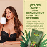 Dios Mio Coffee by Sofia Vergara, Medium Roast, Ground Premium Colombian Coffee, 42 Ounce Bag