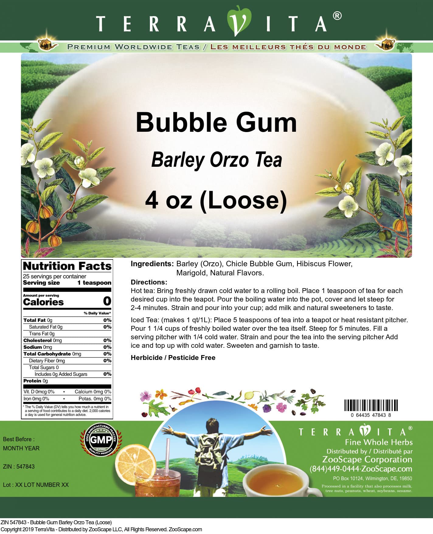 Bubble Gum Barley Orzo Tea (Loose) (4 oz, ZIN: 547843)