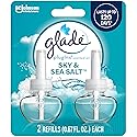 Glade PlugIns Refills Air Freshener, Scented and Essential Oils for Home and Bathroom, Sky & Sea Salt, 1.34 Fl Oz, 2 Count