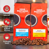 Dunn Brothers Small Batch Gourmet Whole Bean Coffee, Guatemala (Medium Roast),12 oz, Single Origin Arabica Coffee