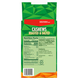 Emerald Nuts Roasted & Salted Cashews 12 Ct (1-Pack), 1.25 Oz Individual Snack Tubes, Plant-Based Protein, Kosher Certified, Non-GMO, Contains No