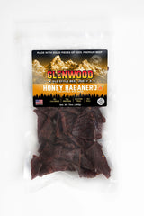Glenwood Premium Beef Jerky Handcrafted Jerky, Honey Habanero 10 Ounce Bulk Jerky, Naturally Wood Smoked Jerky, Made in the USA, No MSG, Gluten-Free