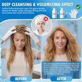 Creatyi No Bubbles Low Bubbles Shampoo Gloves No Rinse Waterless Shampoo for Bedridden Patients Hair Washing Gloves for Camping and Outdoor Activities