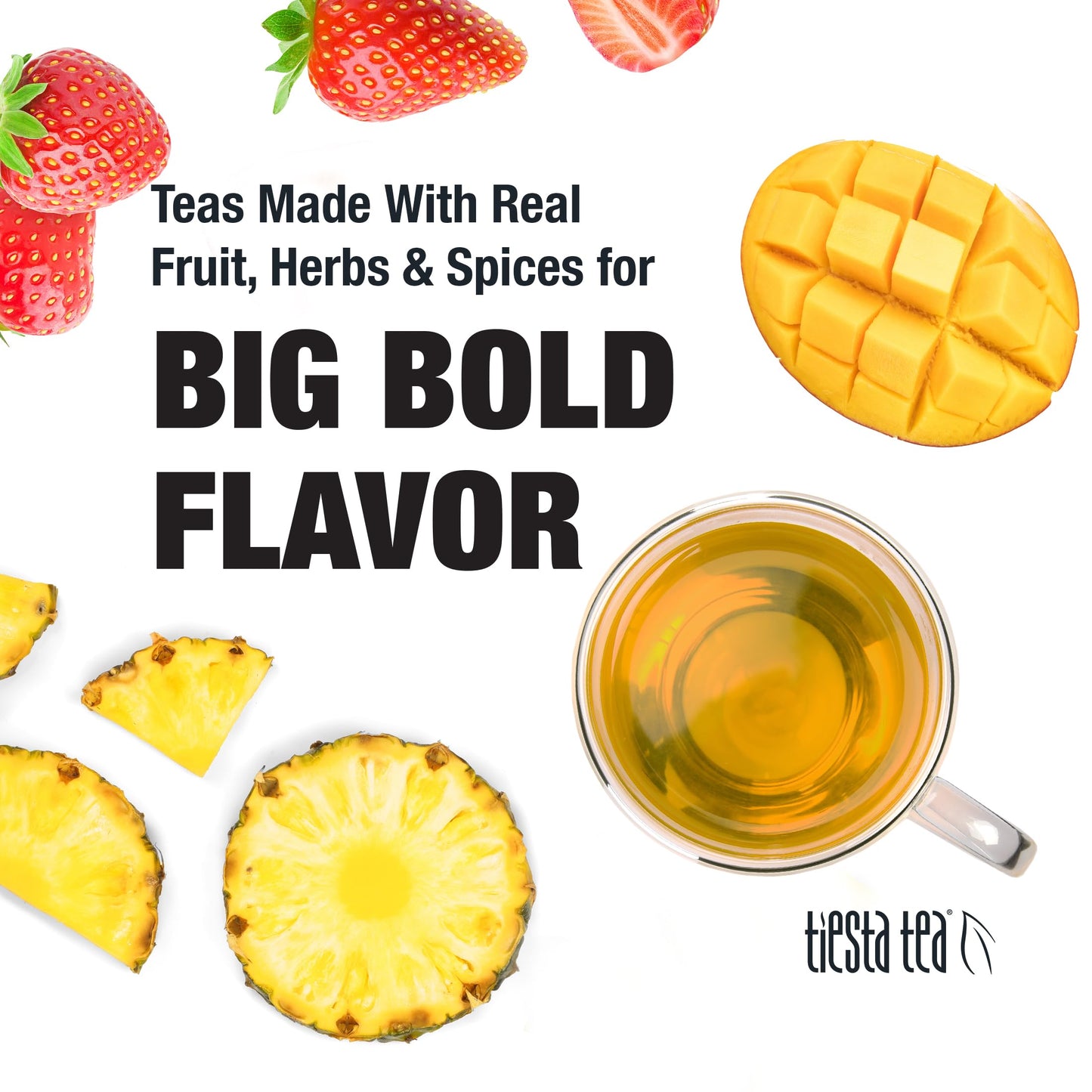 Tiesta Tea - Fruity Paradise, Loose Leaf, Strawberry Pineapple Green Tea, Premium Blend, Medium Caffeinated Green, Make Hot or Iced & Brews Up to 50