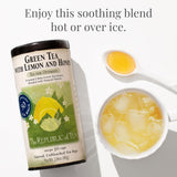 The Republic of Tea - Green Tea with Lemon and Honey Tea Bags, Low Caffeine, 50 Servings
