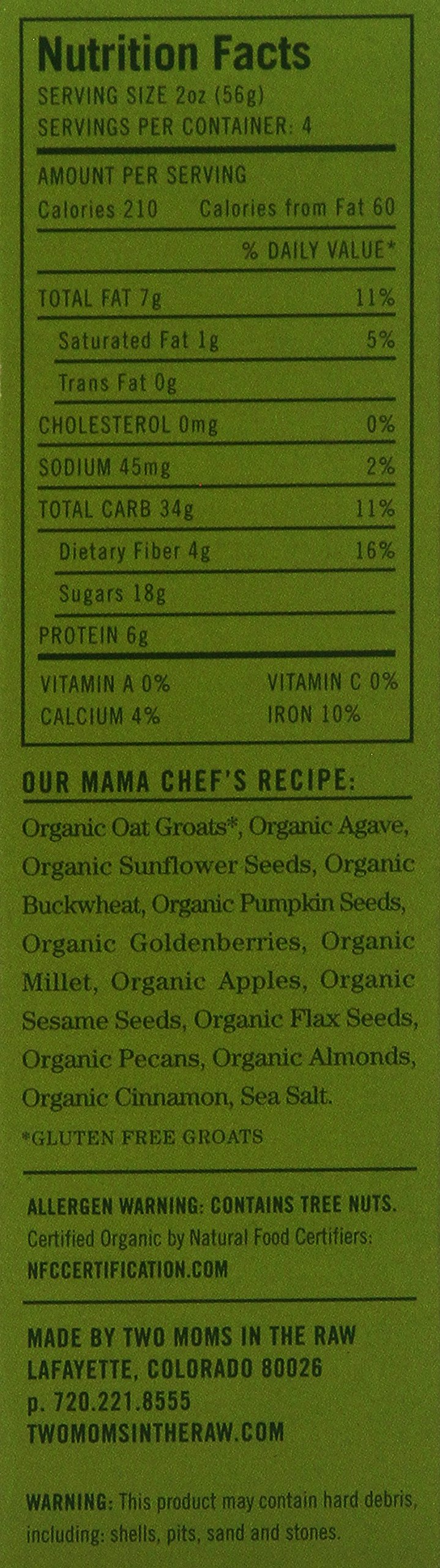 Two Moms in the Raw Gluten Free Granola Bars, Goldenberry 8 oz.