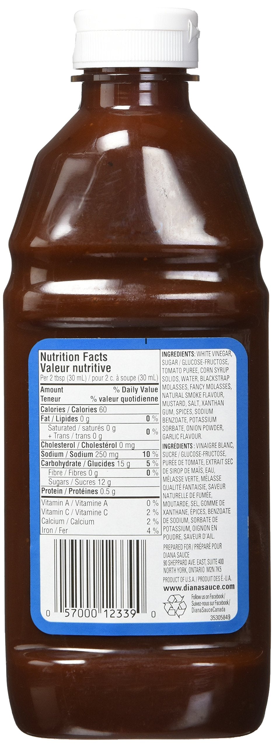 Diana Western Smokehouse Barbecue Sauce, 500ml Y