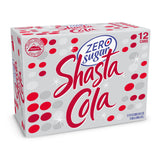 Shasta Zero Sugar Cola | 12-Pack of 12oz Cans | Bold Cola Taste | Sugar-Free | Zero Calories | Caffeinated