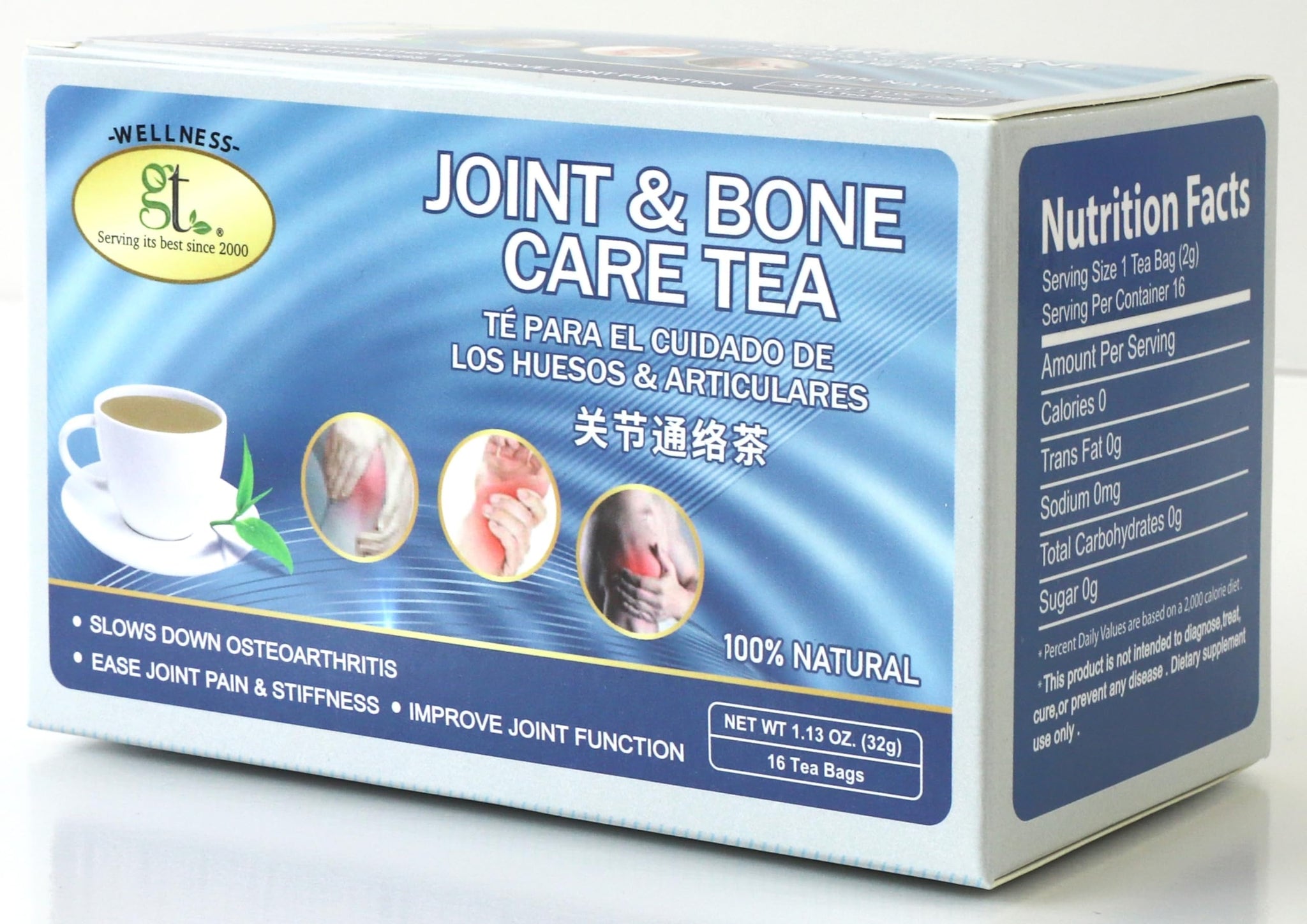 GT Joint & Bone Care Tea, 1.13 Ounce Box (16 Tea Bags)