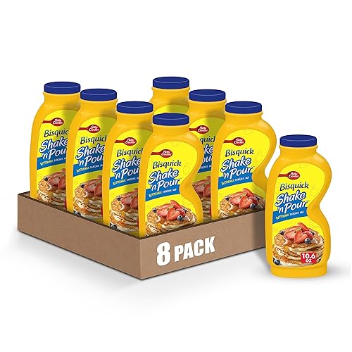 Betty Crocker Bisquick Shake 'n Pour, Buttermilk Pancake Mix, 10.6 oz (Pack of 8)