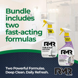 RMR Surface Saver System - Tub & Tile Stain Remover + All Natural All Purpose Cleaner, 2-Step Bathroom & Surface Cleaning Bundle for Tile, Grout