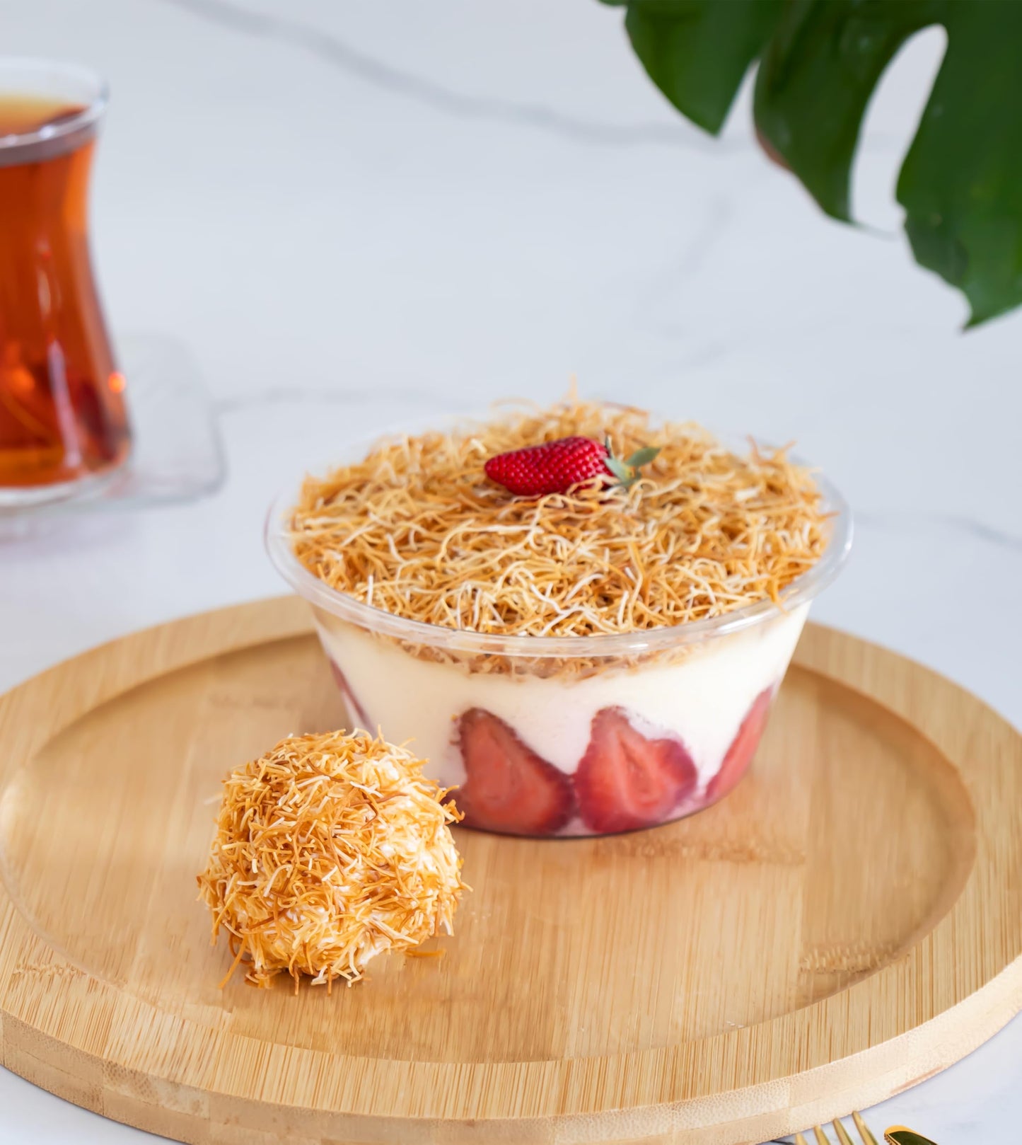 Kataifi, Premium Roasted Kataifi, Toasted Kataifi Shredded Fillo Dough, Knafeh, Kadayif, Kunafa, 5.3 oz.(150 gr)