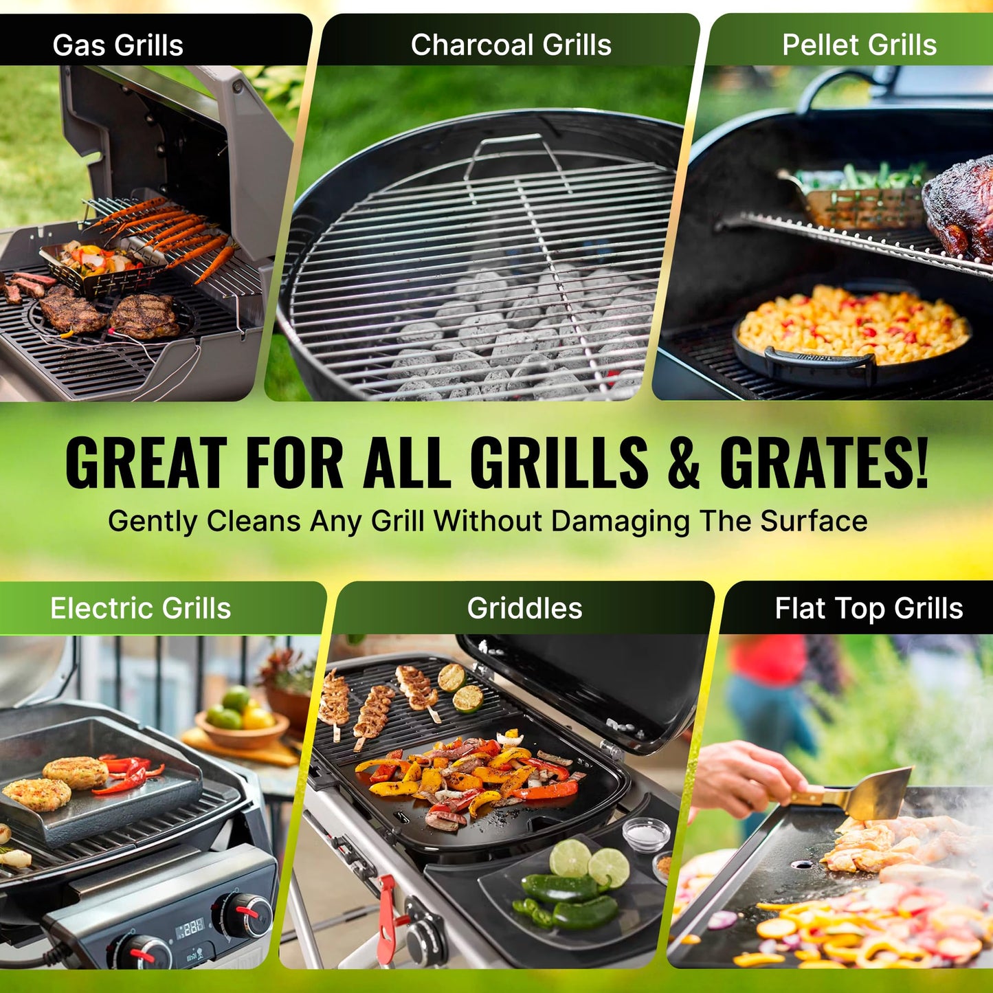 Citrusafe BBQ Grill Cleaner Spray for Outdoor Grill 16 OZ - Safe Heavy Duty Cleaner for Burnt Food & Grease - Degreases & Cleans Grates, Racks