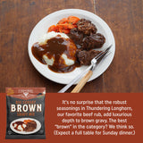 Fire & Smoke Society Big Gobbler Brown Gravy Mix | Brown Gravy Packets | 1. oz (12-Pack) Beef Gravy, Turkey Gravy