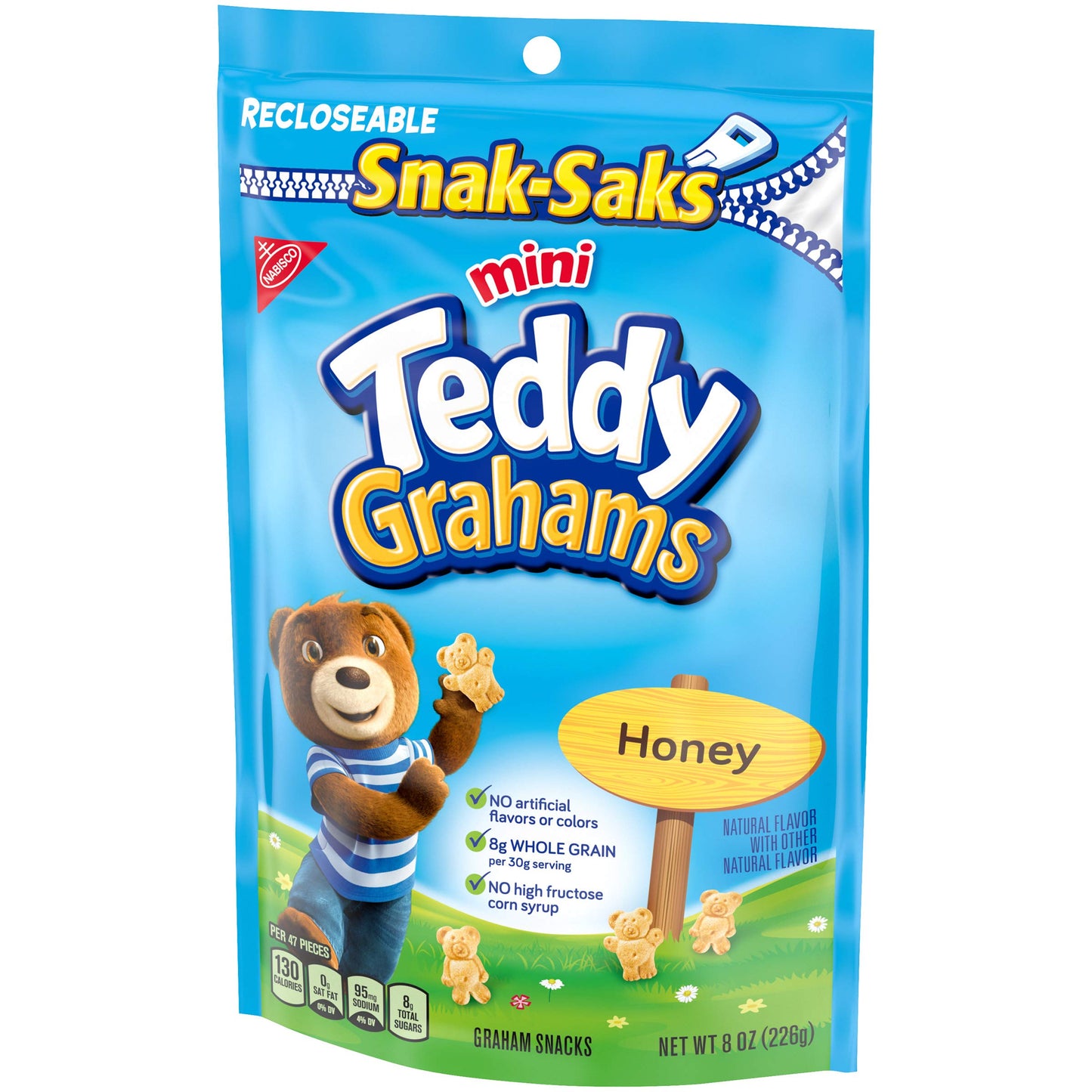 Teddy Grahams Honey Graham Snacks, 1- 8oz bag