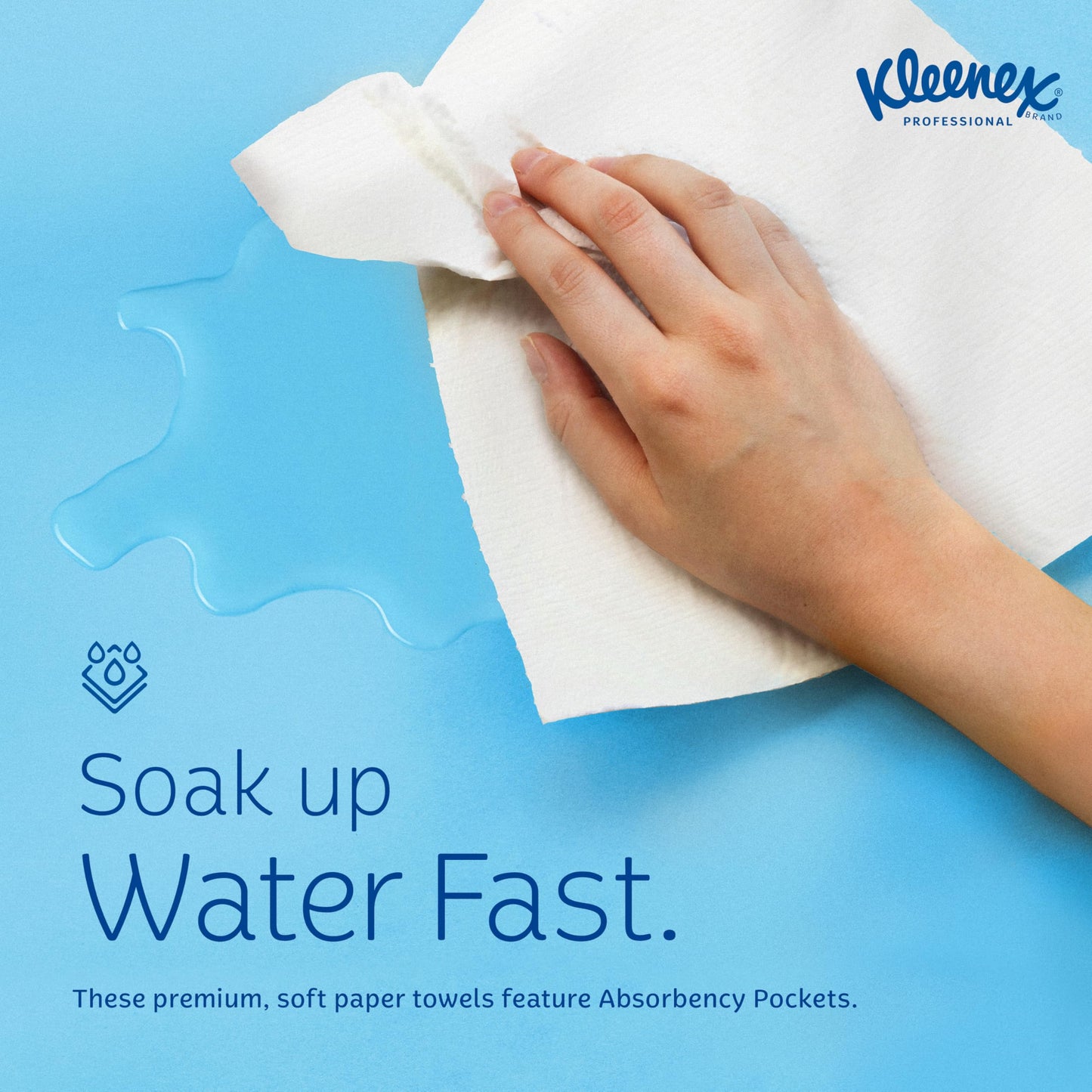KLEENEX Pop-Up Box Hand Towels, Paper, 9 x 10-1/2, 120/pack