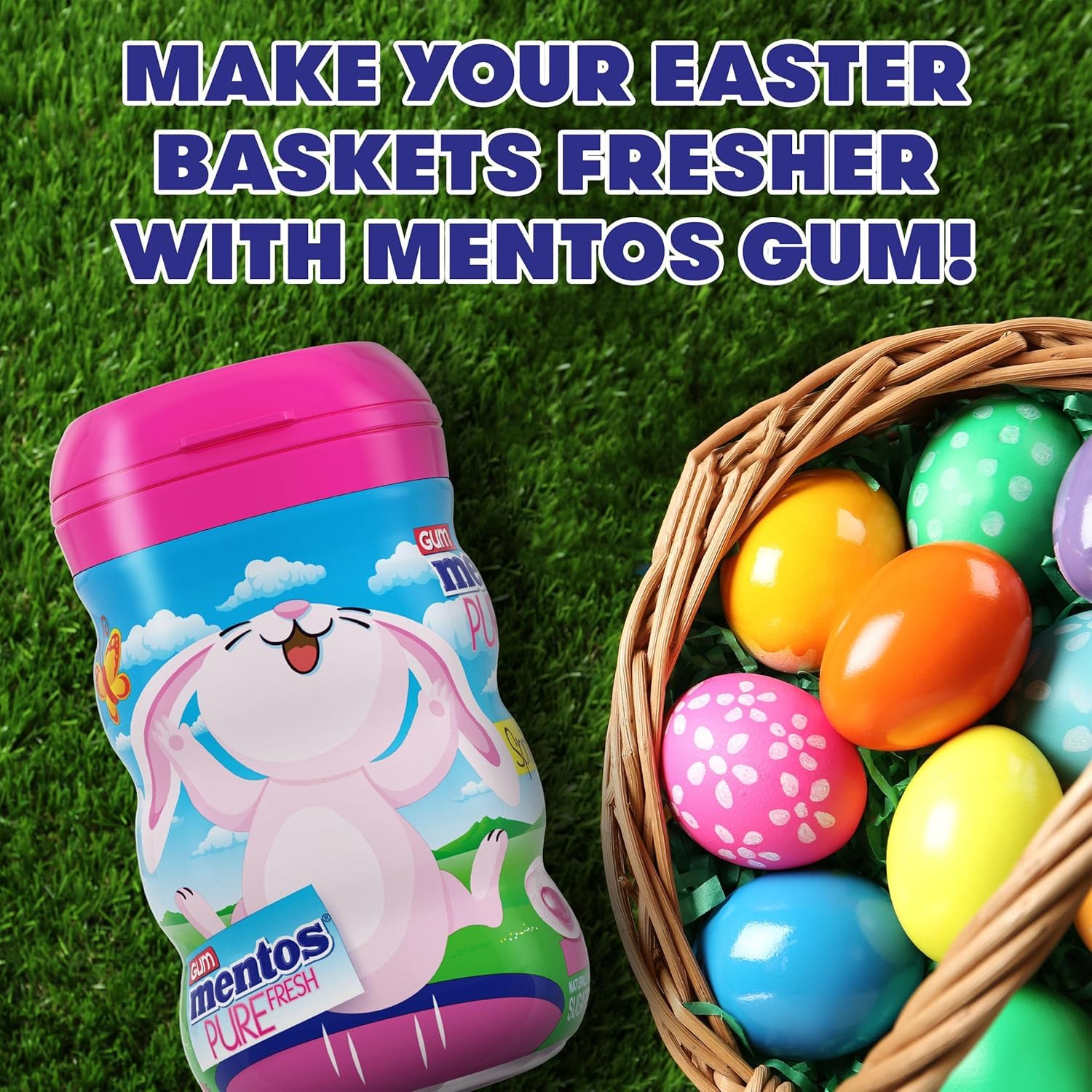 Mentos Pure Fresh Bubble Fresh Curvy Bottle Spring Edition 3.53 oz