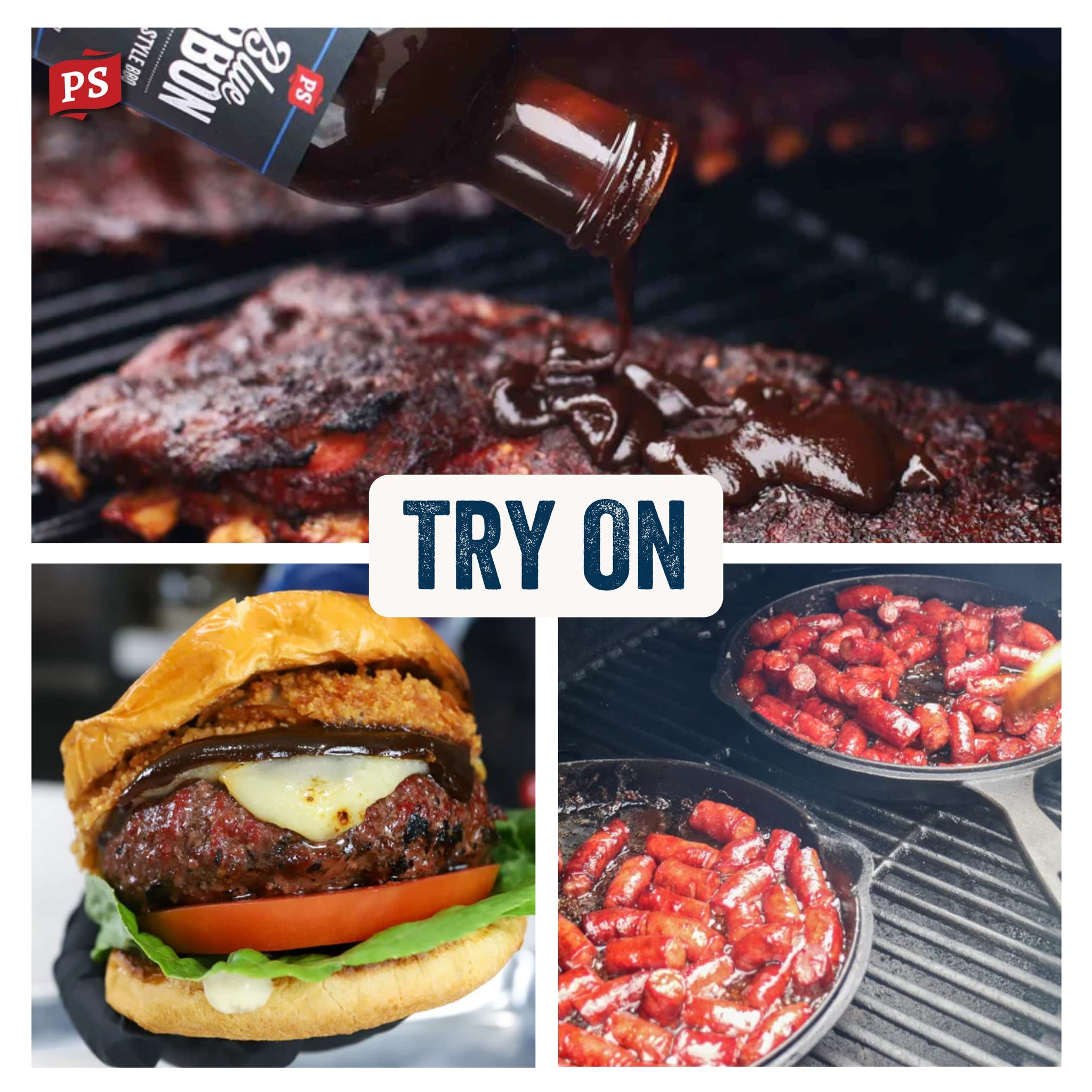 PS Seasoning Blue Ribbon Competition Style BBQ Sauce - All-Purpose Sauce for Grilling, Glazing, Marinating, Basting, Dipping - Great for Spare Ribs