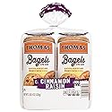 (Club Pack) Thomas' Cinnamon Raisin Bagels, 2 individual packs, (18.0 oz each), 9g Protein, Kosher Bagels, 36 oz Multipack
