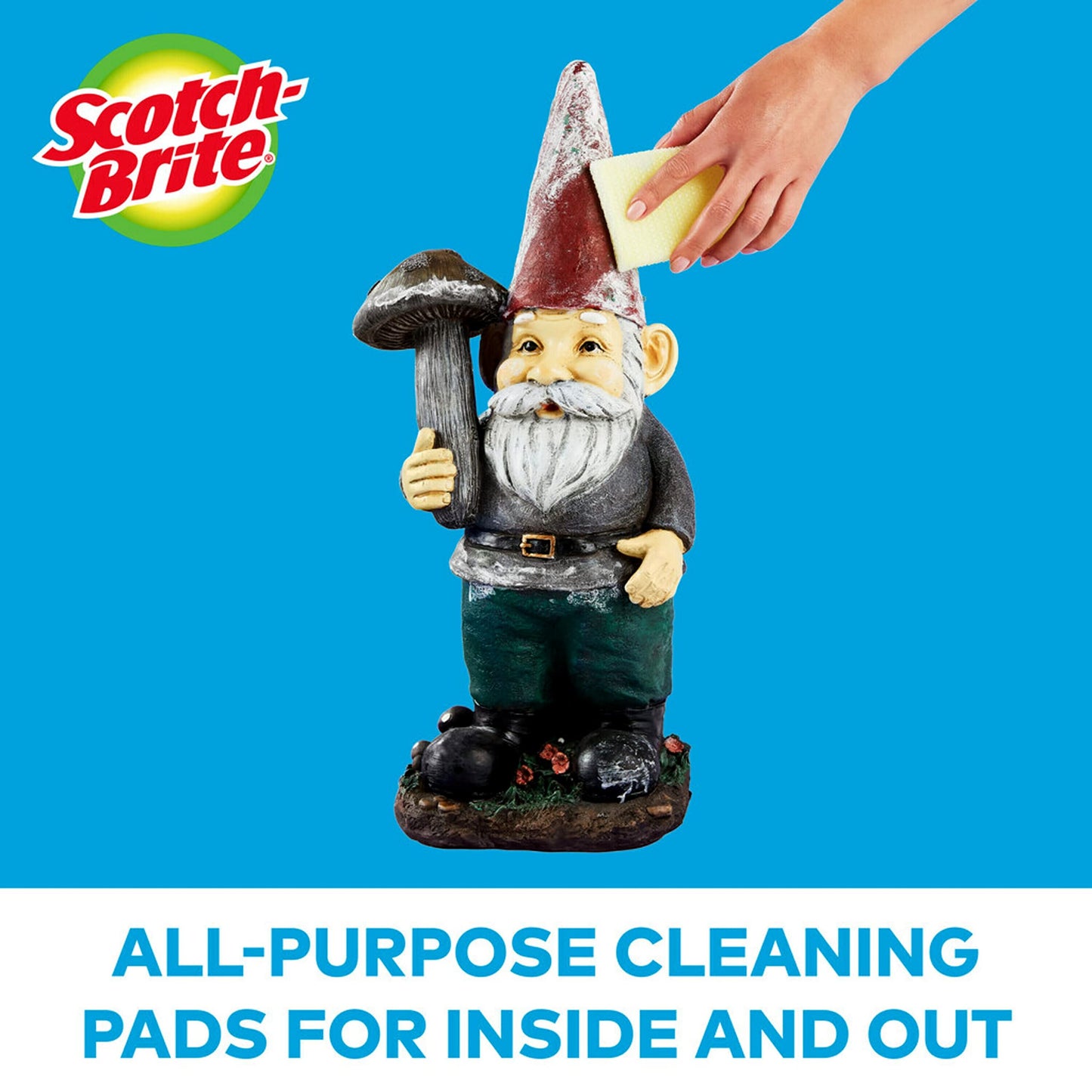 3M Scotch-Brite Dobie All Purpose Pads, 3Count (Pack of 4) Total 12 Pads