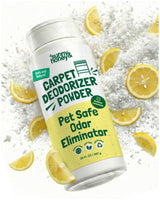 Sunny & Honey Carpet Deodorizer Powder - Pet Safe Freshener for Carpets, Pet Beds and Car Seats - Lemon Odor Eliminator for Cat Urine and Wet Dog