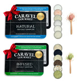 Infused & Natural Sea Salt Sampler Collection - 12-Flavor Cooking Salts Bundle in 0.5 oz Reusable Tin Each - Pure Finishing Salt Variety Pack Gift Set