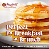 Michele’s Gourmet Buttermilk Waffle and Pancake Mix, 16 oz | Perfect for Mini Pancakes | Just Add Water for Fluffy Pancakes & Waffles | Ideal Gift for Foodies & Breakfast Lovers