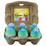 6PCS 3D Printed Fillable Dragon Eggs, Mystery 3D Printed Toy Easter Basket Stuffer, Theme Party for Easter Eggs Hunt Game (Matte Rainbow)