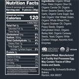Everything Bagel Chips NY Style Bagel Crisps. Organic, Vegan, Kosher. From the artisans of Schwartz Brothers Bakery. Baked Fresh. Twice Baked. 8 ounce